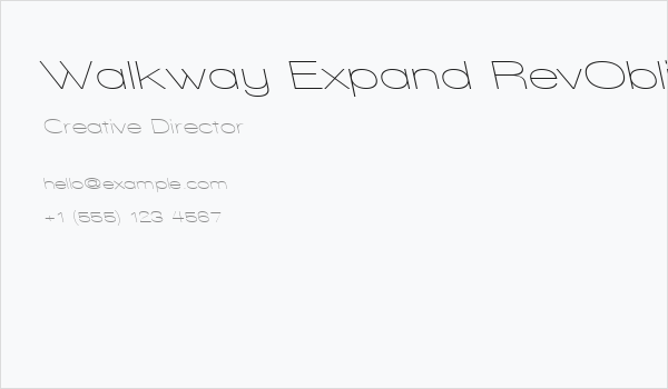 Walkway Expand RevOblique Business Card