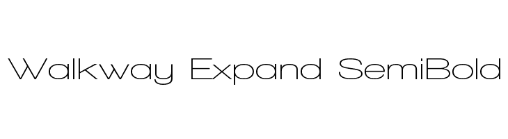 Walkway Expand SemiBold Font