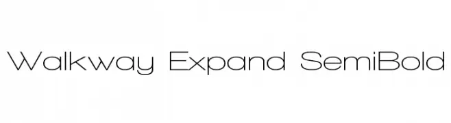 Walkway Expand SemiBold  Fuentes Gratis Descargar