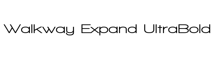 Walkway Expand UltraBold Font
