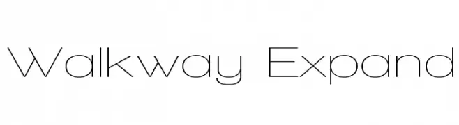 Walkway Expand  Frei Schriftart Herunterladen