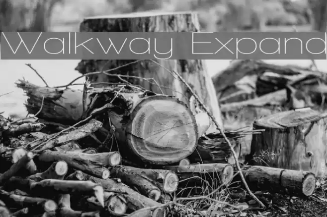 Walkway Expand Font examples