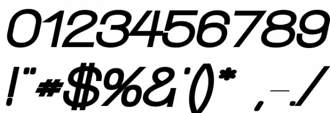 Walkway Oblique Black Font OTHER CHARS