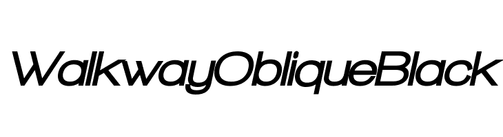 Walkway Oblique Black  नि: शुल्क फ़ॉन्ट्स डाउनलोड