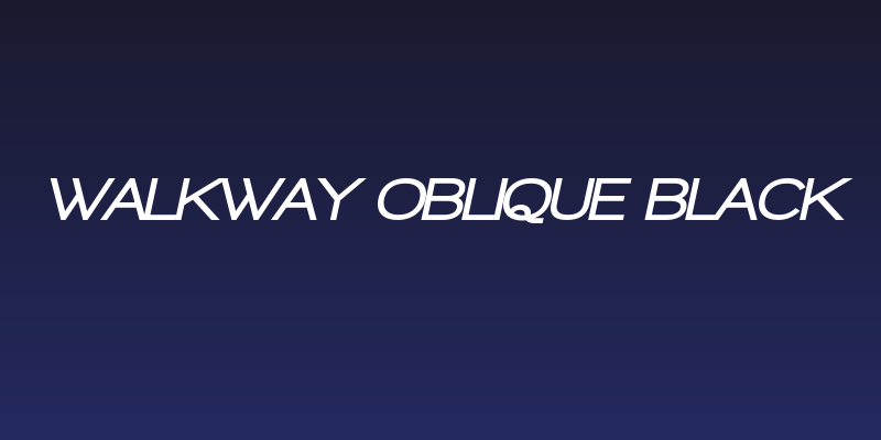 Walkway Oblique Black Social Header