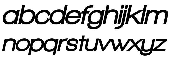 Walkway Oblique Black Font LOWERCASE