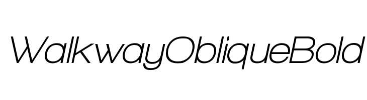 Walkway Oblique Bold  नि: शुल्क फ़ॉन्ट्स डाउनलोड