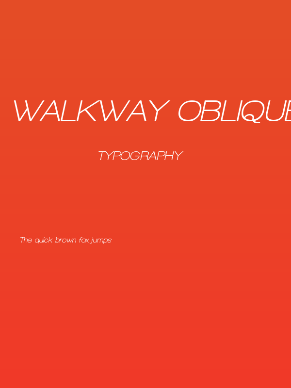 Walkway Oblique Bold Poster