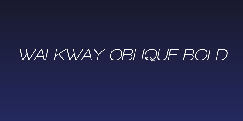 Walkway Oblique Bold Social Header