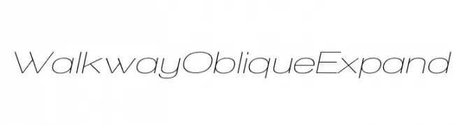 Walkway Oblique Expand   font caratteri gratis