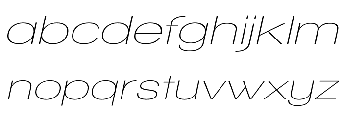 Walkway Oblique Expand Font LOWERCASE