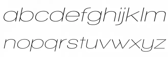 Walkway Oblique Expand フォント 小文字