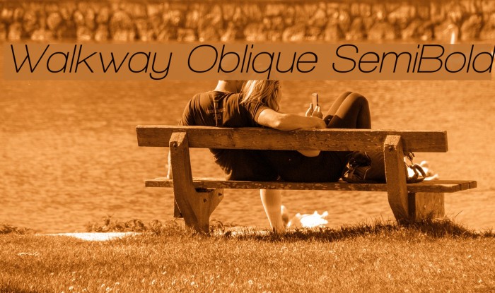 Walkway Oblique SemiBold Font examples