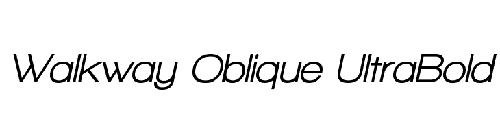 Walkway Oblique UltraBold Font