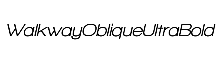 Walkway Oblique UltraBold  नि: शुल्क फ़ॉन्ट्स डाउनलोड