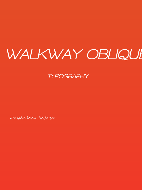 Walkway Oblique UltraBold Poster
