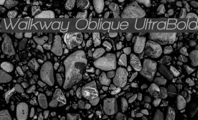 Walkway Oblique UltraBold Font examples