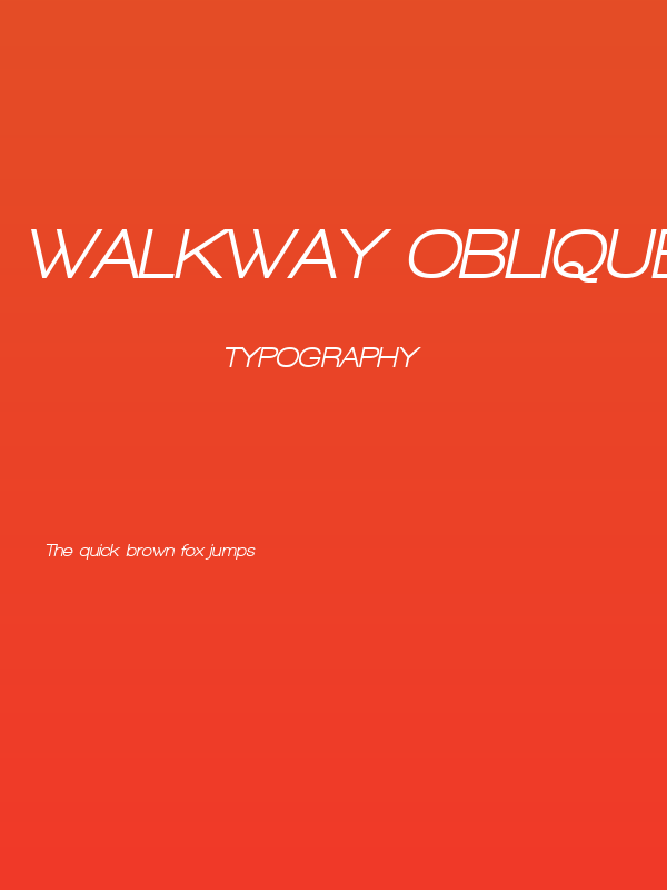 Walkway Oblique UltraBold Poster
