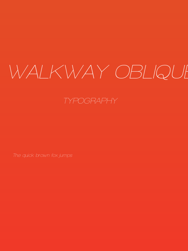 Walkway Oblique Poster