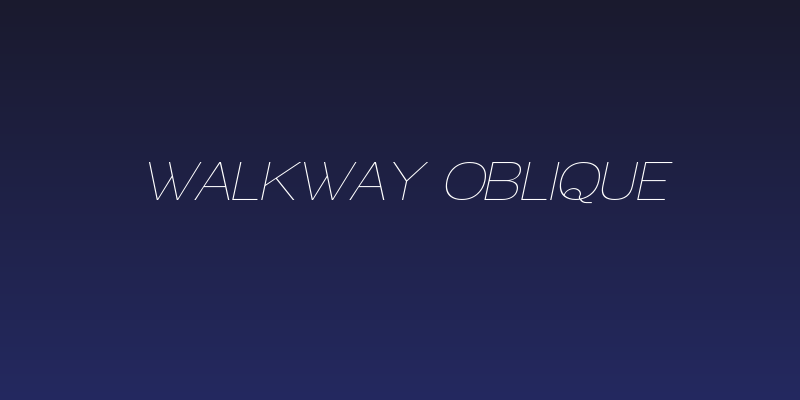 Walkway Oblique Social Header