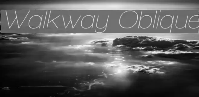 Walkway Oblique Font examples