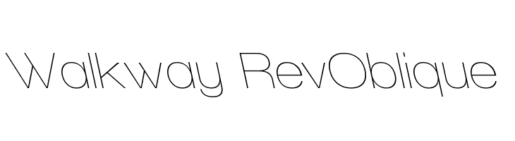Walkway RevOblique Font