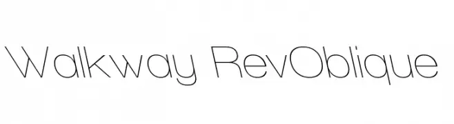 Walkway RevOblique  नि: शुल्क फ़ॉन्ट्स डाउनलोड