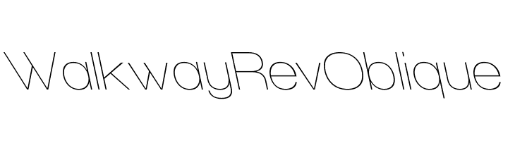 Walkway RevOblique  font caratteri gratis