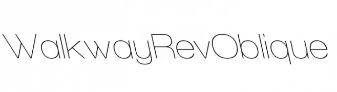 Walkway RevOblique  フリーフォントのダウンロード