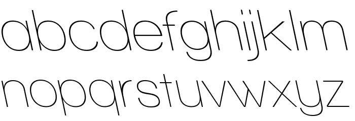 Walkway RevOblique Font LOWERCASE