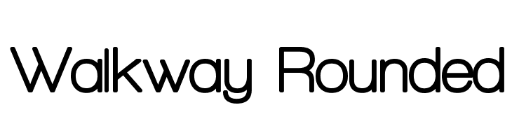 Walkway Rounded Font