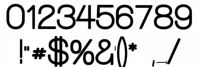 Walkway Rounded Font OTHER CHARS