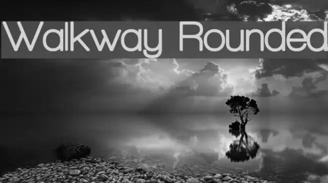 Walkway Rounded Font examples