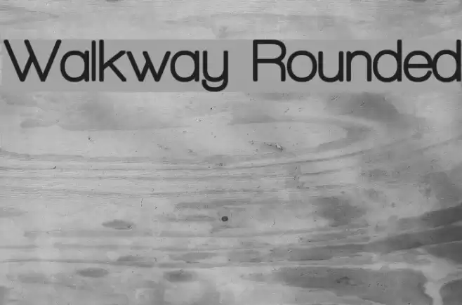 Walkway Rounded Font examples