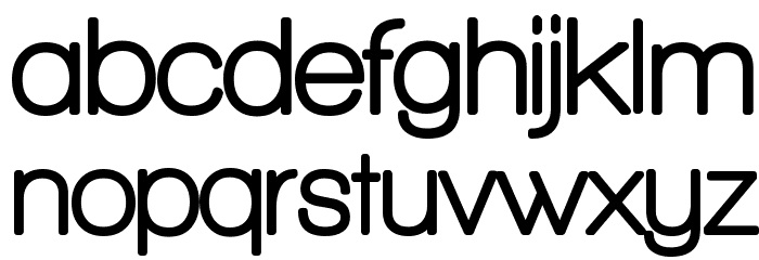 Walkway Rounded Font LOWERCASE