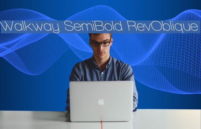 Walkway SemiBold RevOblique Font examples