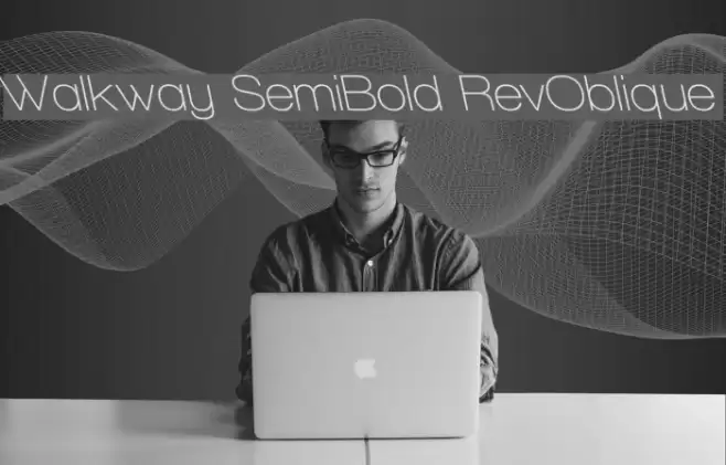 Walkway SemiBold RevOblique Polices examples