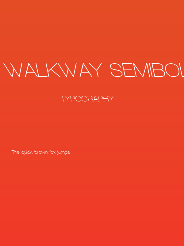 Walkway SemiBold RevOblique Poster