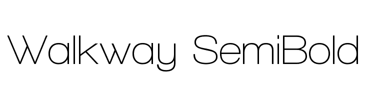Walkway SemiBold Font