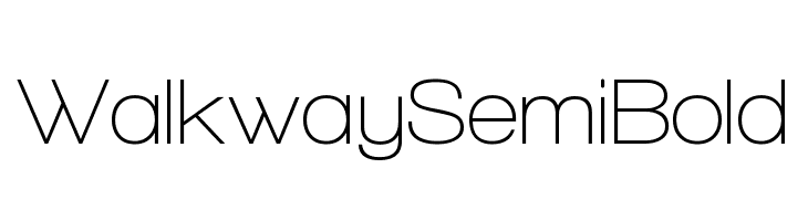 Walkway SemiBold  नि: शुल्क फ़ॉन्ट्स डाउनलोड
