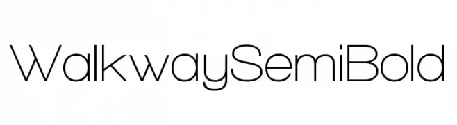 Walkway SemiBold  Скачать бесплатные шрифты