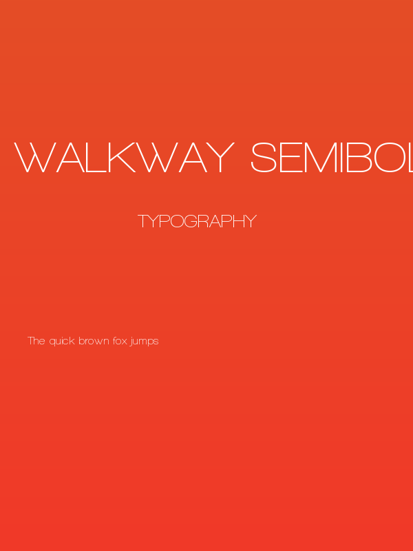 Walkway SemiBold Poster