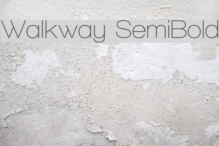 Walkway SemiBold Font examples