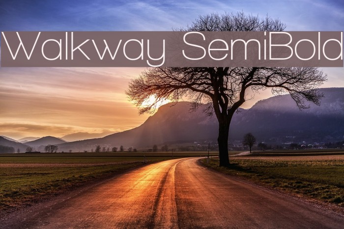 Walkway SemiBold Font examples
