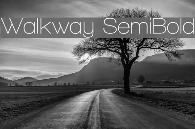 Walkway SemiBold Font examples
