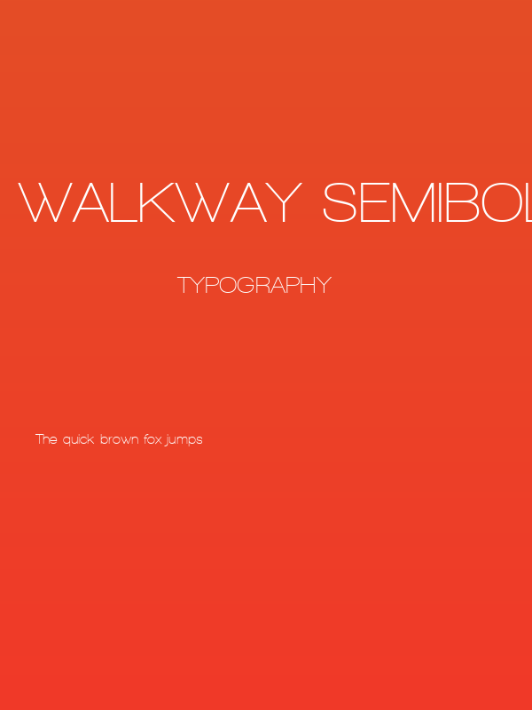 Walkway SemiBold Poster