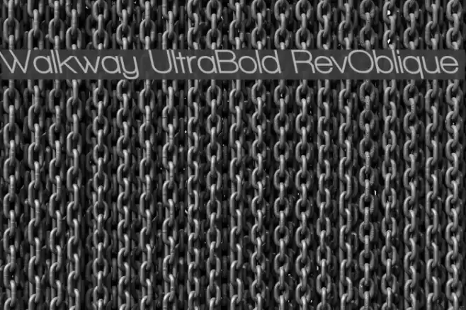 Walkway UltraBold RevOblique Font examples