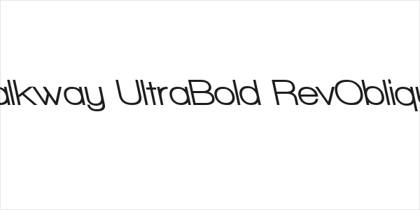 Walkway UltraBold RevOblique Logo