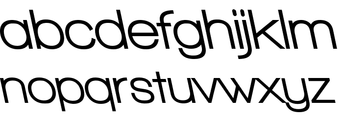 Walkway UltraBold RevOblique Font LOWERCASE