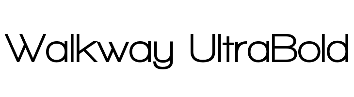 Walkway UltraBold Font